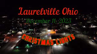 Laurelville Ohio Christmas Lights on December 11 2023 drone view in 4k [upl. by Intosh]