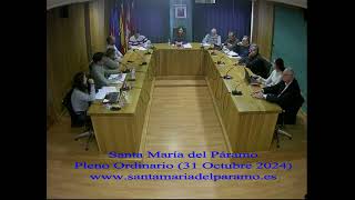 8 Pleno Ordinario 31 Octubre de 2024 [upl. by Idmann952]