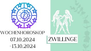 ♊ Wochenhoroskop  Zwillinge  0710131024  KW 412024 [upl. by Awe742]