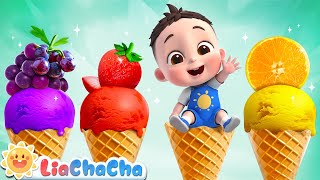 Ice Cream Truck Song  Fruit Ice Cream for Babies  Kids Songs amp Nursery Rhymes  LiaChaCha [upl. by Gnivri]