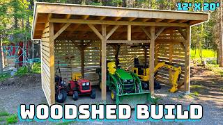 BUILDING A WOODSHED FULL BUILD [upl. by Direj]