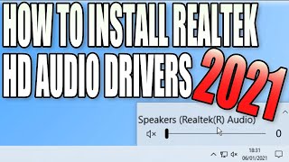 How To Install Realtek HD Audio Drivers In Windows 10 Tutorial [upl. by Sorcim610]