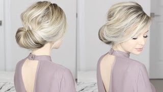 EASIEST Updo ever Super simple amp perfect for long medium amp shoulder length hair [upl. by Dremann]