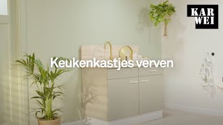 KARWEI  Keukenkastjes verven [upl. by Annahsit]