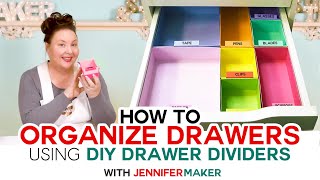 How to Organize Your Drawers  DIY Drawer Dividers [upl. by Mirelle]