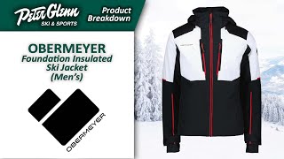 Obermeyer Foundation Insulated Ski Jacket Mens  W2223 Product Breakdown [upl. by Aihtenyc848]