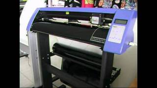 découpe dadhésif sur plotter PROMACUT de PROMATTEX [upl. by Niwde]