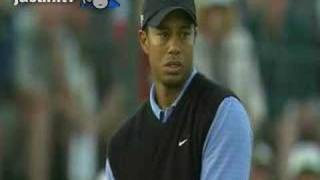 Tiger Woods Amazing shots Us Open 3rd Round 2008 [upl. by Yeorgi]