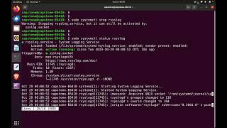 rsyslog syslog socket STOP SERVICE [upl. by Aleafar]