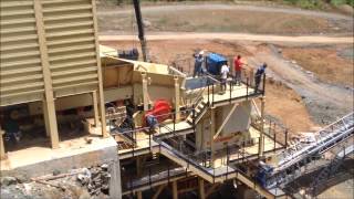 Alquezar Crushing and grading plant [upl. by Yelehsa]