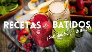 3 batidos saludables y nutritivos para el desayuno perfecto  Recetas de desayunos  Cocina Vital [upl. by Kilah]