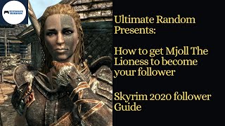 How to get Mjoll as a follower in Skyrim  Skyrim follower guides 2020 [upl. by Lilian]