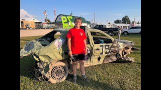 Wood County Demolition Derby 2024 Youth Class HD 1080p [upl. by Maryellen371]