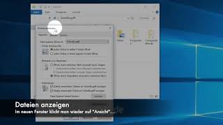 Versteckte Dateien und Ordner anzeigen Windows [upl. by Acina572]