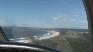 Landing runway 18 at Moruya NSW [upl. by Oruntha]