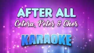 Cetera Peter amp Cher  Duet After All Karaoke amp Lyrics [upl. by Ednutey209]