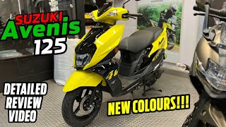 All New Suzuki Avenis Detailed Review  2024 Suzuki Avenis 125 New Colour  Better Than NTORQ 125 [upl. by Haimarej331]