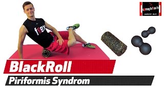 Piriformis Syndrom  Schmerzen mit Blackroll u Dehnübung beseitigen [upl. by Llenwad474]