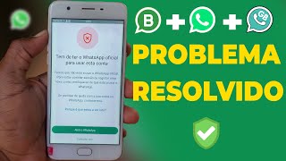 Tem de ter o WhatsApp Oficial para usar esta conta Como Resolver [upl. by Adaiha]