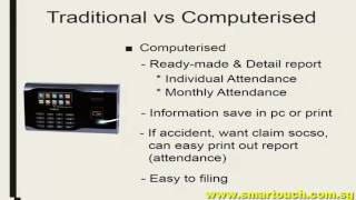 Time Attendance System Demo System vs Punch card link to Payroll malaysia or Payroll singapore [upl. by Olpe]