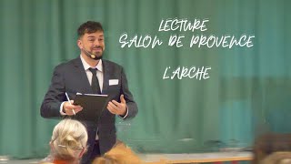 Salon de Provence lecture lArche Asso [upl. by Ledah]