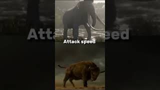 Palaeoloxodon VS Bison Latifrons edit battle animals vs elephant bison cenozoic phonk [upl. by Anelrad]