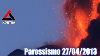 Etna  Parossismo 27042013  KdEtna [upl. by Eldrid]