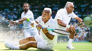 The Least Serious Tennis Match at Wimbledon 🤣 Invitation Doubles feat Mansour Bahrami [upl. by Paulsen526]