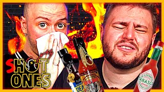 Wir testen die SCHÄRFSTEN Soßen mit Tequila  🔥🔥🔥🤮 [upl. by Heda]