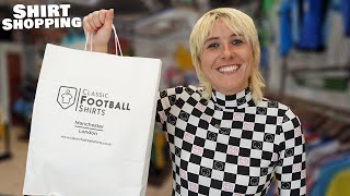 Maisie Adam Goes Shopping For RIDICULOUS Classic Football Shirts  Shirt Shopping [upl. by Sitoiganap]