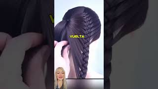 Peinado con trenza super hermoso 💚 estilismoperu belleza parati creatividad viral [upl. by Evelinn]