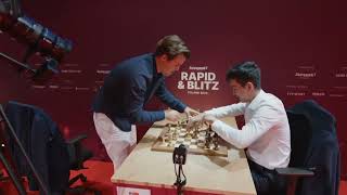 Magnus Carlsen vs Nodirbek Abdusattorov Rapid amp Blitz Poland 2024 DAY 4 [upl. by Htennaj]