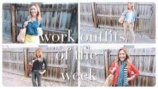 workwear lookbook  what i wear to work  ootd [upl. by Ahsenek707]