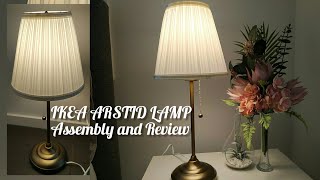 IKEA ARSTID TABLE LAMP Assembly and Review [upl. by Omolhs]