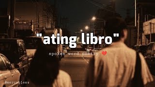 ATING LIBRO  SPOKEN WORD POETRY TAGALOG HUGOT  MERCY BLESS [upl. by Moyra]