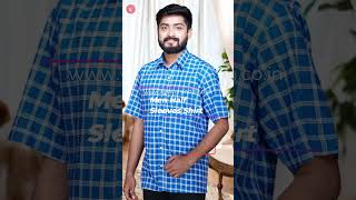 Organic Cotton Men Shirt khadicottonshirt shirts menshirt trending shortvideo shorts [upl. by Ardnaeed]