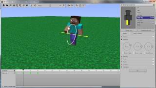 Tutorial Mineimator 008  Laufen Animation ohne Arbeit GERMAN [upl. by Nashom642]