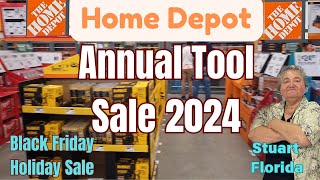 Home Depot Annual Tool Sale 2024  Holiday Sale Christmas gifts  shop with me black friday [upl. by Housum]