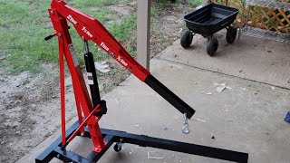 Unboxing HF Pittsburgh 2Ton Cherry Picker Harbor Freight Complete Assembly [upl. by Ecaidnac]