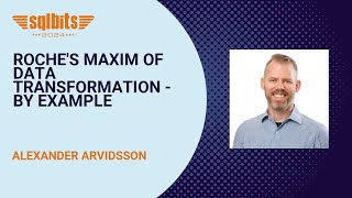 Roches Maxim of Data Transformation  By Example [upl. by Liz]