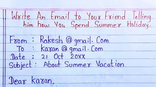 Email writing format । Email Writing In English । Email kai se likhte hain [upl. by Ramah]