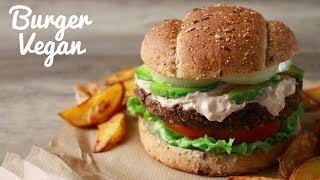 BURGER VEGAN  Sain amp Végétalien [upl. by Anatlus312]