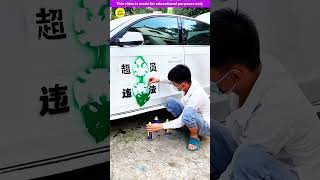 A Boy paint art on his boss car 🤩 Gadgets Smart Appliances Kitchen Utensils Home Inventions [upl. by Faires]