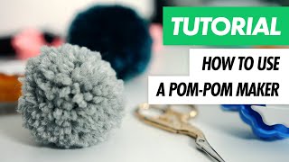 How To Make Pom Poms with Clover Pompom Makers [upl. by Orford]