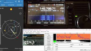 ISS SSTV 10102024  Listening with a Diamond X200 [upl. by Ahsil955]