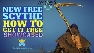 NEW Awesome Scythe Available For Free In AC VALHALLA FULL UPGRADE Eclipse Scythe [upl. by Forcier]