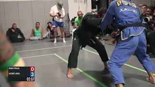 Matheus Aruda Carlson Gracie Montréal vs Renan Puglian BTT Canada BJJ vs Judo [upl. by Crespi]