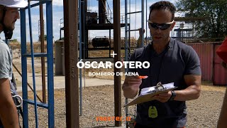 Cómo ser bombero de AENA 👨‍🚒 Entrevista a Óscar Otero [upl. by Ielhsa]