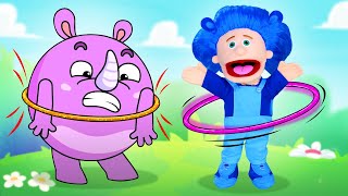 Hula Hoop Song For Kids 😻 Playtime For Children  Nursery Rhymes [upl. by Attenaj]