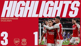 A BIG THREE POINTS  Arsenal vs Liverpool 31  Highlights  Saka Martinelli Trossard [upl. by Innor461]